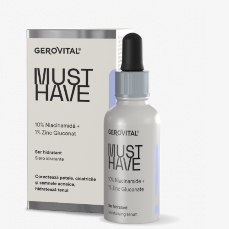 Ser hidratant Must Have, 30 ml, Gerovital Ser hidratant Must Have, 30 ml, Gerovital