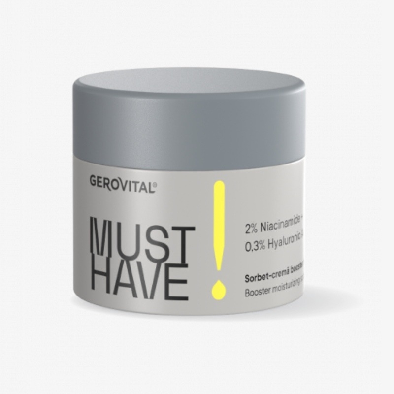 Sorbet crema booster hidratare Must Have, 50 ml, Gerovital Sorbet crema booster hidratare Must Have, 50 ml, Gerovital