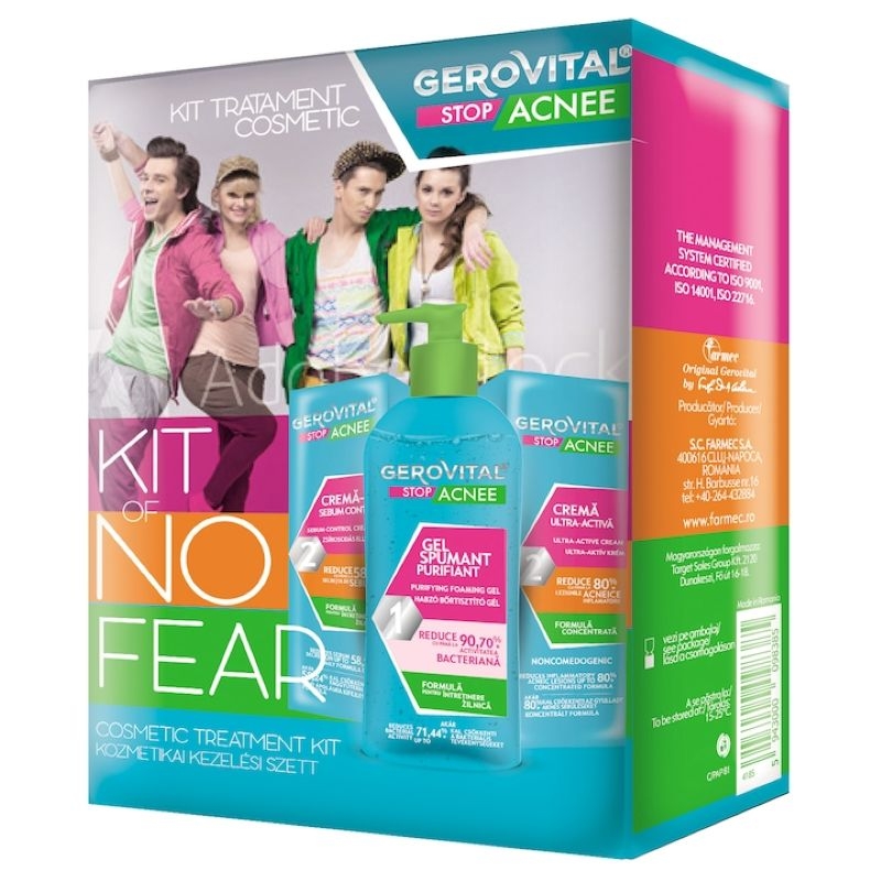 Kit Tratament cosmetic pentru acnee, 3 produse, Gerovital Kit Tratament cosmetic pentru acnee, 3 produse, Gerovital