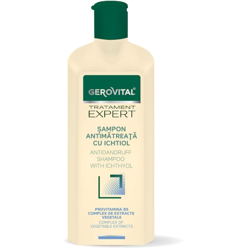 Sampon antimatreata cu Ichtiol Tratament Expert, 250 ml, Gerovital Sampon antimatreata cu Ichtiol Tratament Expert, 250 ml, Gerovital