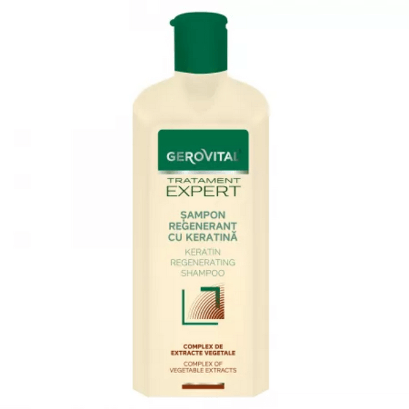Sampon regenerant cu keratina Tratament Expert, 250 ml, Gerovital Sampon regenerant cu keratina Tratament Expert, 250 ml, Gerovital