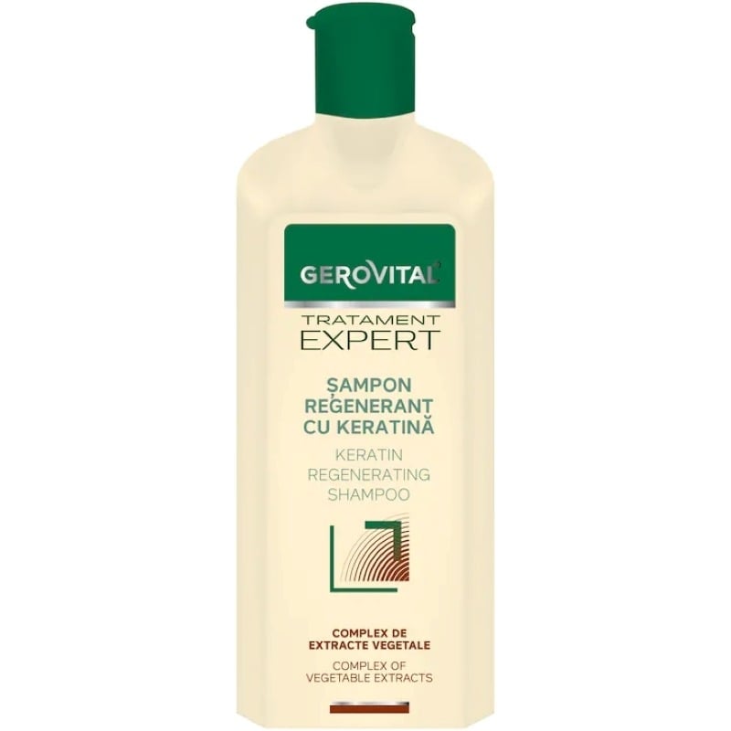 Sampon regenerant cu keratina Tratament Expert, 400 ml, Gerovital