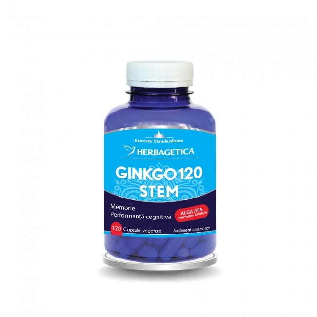 Ginkgo 120 Stem, 60 capsule, Herbagetica Ginkgo 120 Stem, 60 capsule, Herbagetica