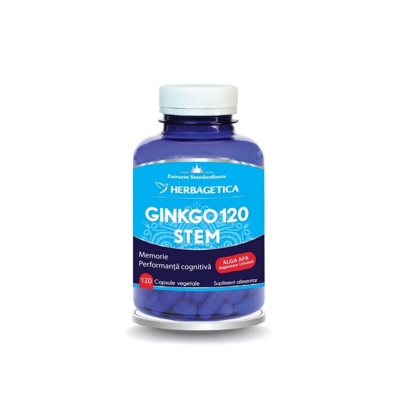 Ginkgo 120 Stem, 120 capsule, Herbagetica Ginkgo 120 Stem, 120 capsule, Herbagetica