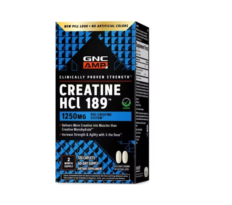Creatina Clorhidrat cu Administrare si Absorbtie Rapida, Creatine HCl 189™, 120 tb, GNC AMP Creatina Clorhidrat cu Administrare si Absorbtie Rapida, Creatine HCl 189™, 120 tb, GNC AMP