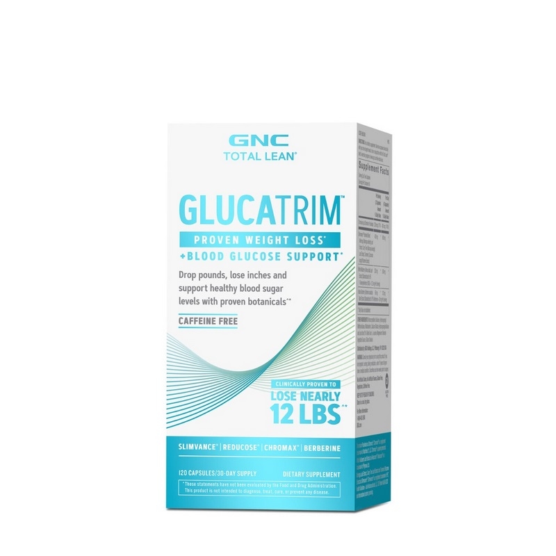 Total Lean® GlucaTrim™ Proven Weight Loss + Blood Glucose Support, Formula Avansata pentru Slabit, 120 capsule, GNC Total Lean® GlucaTrim™ Proven Weight Loss + Blood Glucose Support, Formula Avansata pentru Slabit, 120 capsule, GNC