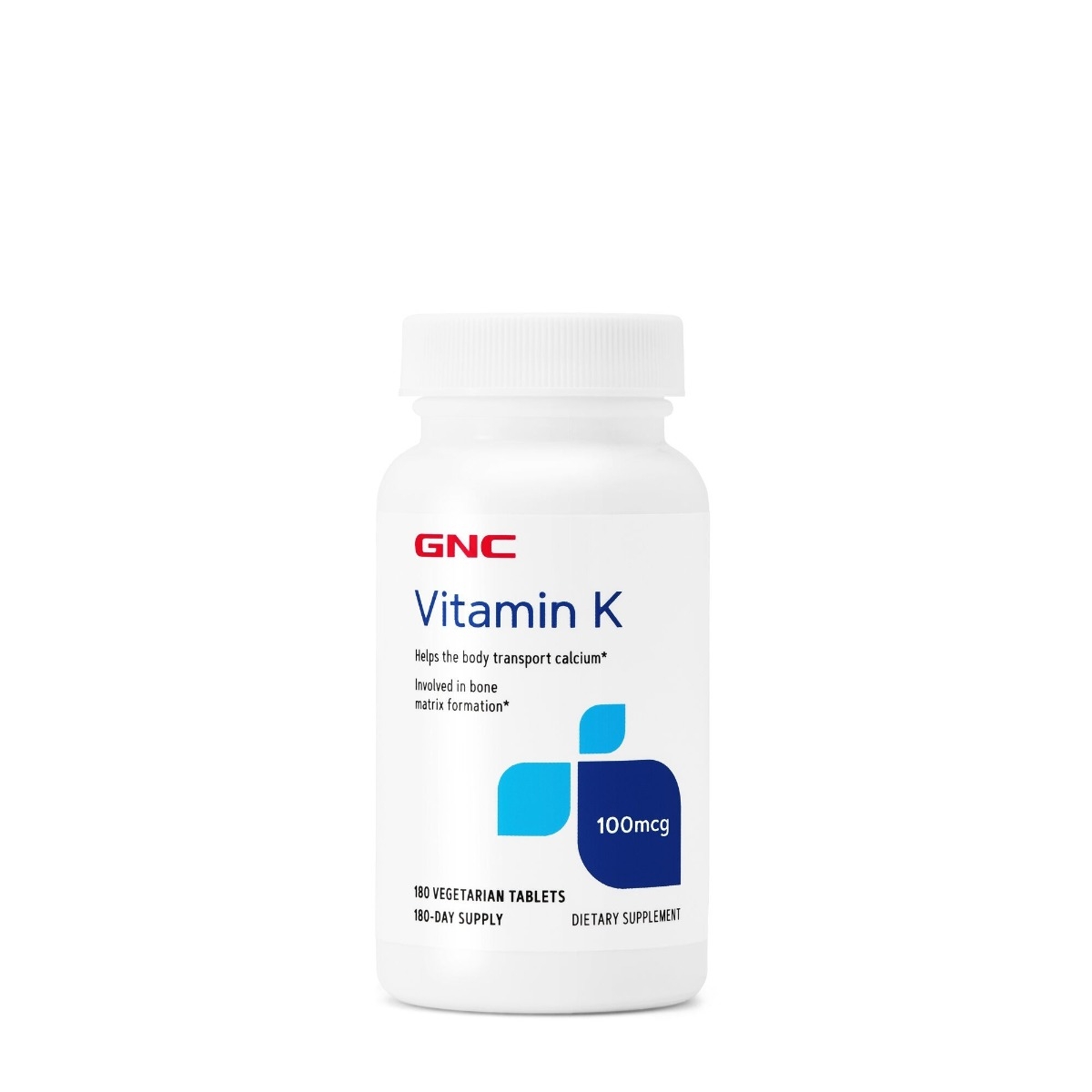 GNC - Vitamin K 100mcg 180tb GNC - Vitamin K 100mcg 180tb