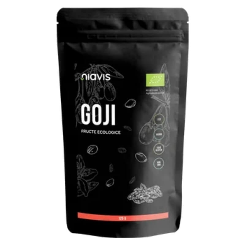 Goji fructe ecologice, 125 g, Niavis Goji fructe ecologice, 125 g, Niavis