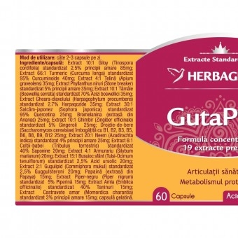 GutaPrim, 60 capsule, Herbagetica GutaPrim, 60 capsule, Herbagetica