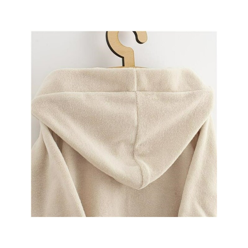 Halat de baie, New Baby, Pentru copii, Cu buzunare, Cu cordon, Marime 104/110, Din bumbac 100%, Beige Halat de baie, New Baby, Pentru copii, Cu buzunare, Cu cordon, Marime 104/110, Din bumbac 100%, Beige
