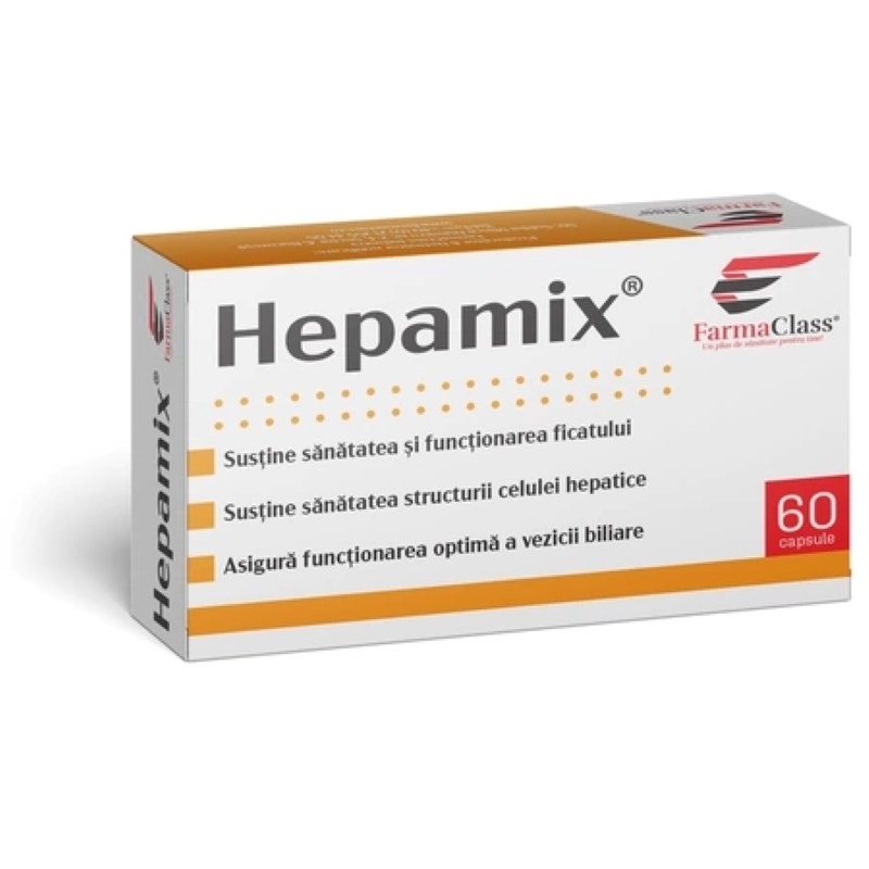 Hepamix, 60 capsule, Farmaclass Hepamix, 60 capsule, Farmaclass