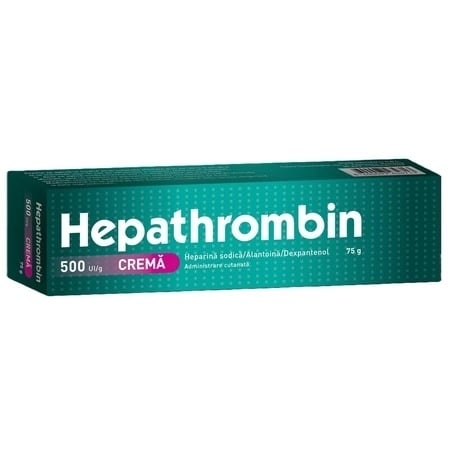 Hepathrombin crema, 500UI/g, 75 g, Stada Hepathrombin crema, 500UI/g, 75 g, Stada