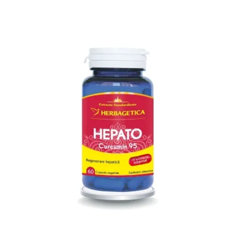 Hepato Curcumin 95, 60 capsule, Herbagetica Hepato Curcumin 95, 60 capsule, Herbagetica