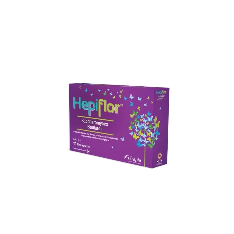 Hepiflor Saccharomyces Boulardii, 10 capsule, Terapia Hepiflor Saccharomyces Boulardii, 10 capsule, Terapia