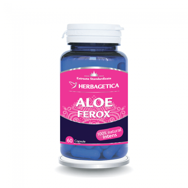 Aloe Ferox, 60 capsule, Herbagetica Aloe Ferox, 60 capsule, Herbagetica