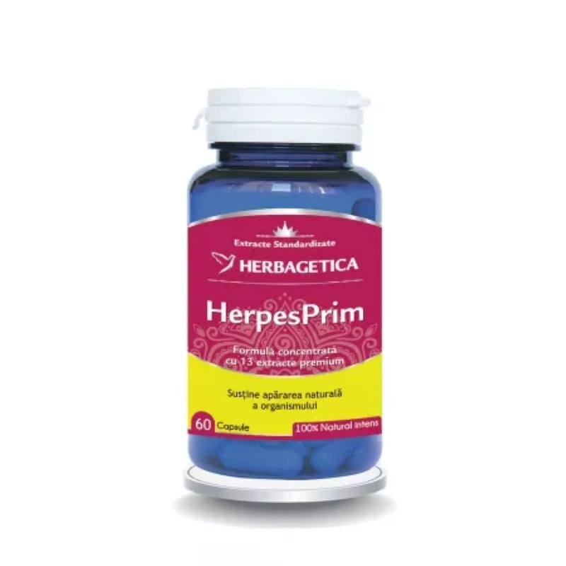 HerpesPrim, 60 capsule, Herbagetica HerpesPrim, 60 capsule, Herbagetica