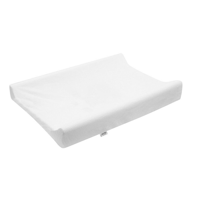 Husa, New Baby, Pentru saltea de infasat, 50x70 cm, Cu banda elastica, Bumbac terry, White Husa, New Baby, Pentru saltea de infasat, 50x70 cm, Cu banda elastica, Bumbac terry, White