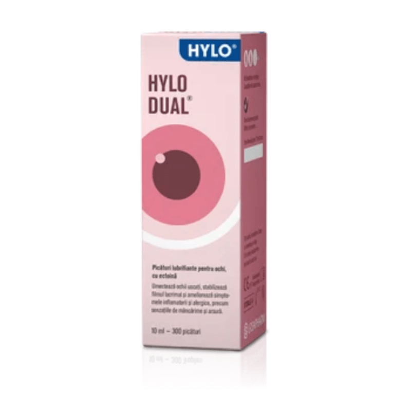 Picaturi pentru ochi Hylo Dual, 10 ml, Ursapharm Picaturi pentru ochi Hylo Dual, 10 ml, Ursapharm