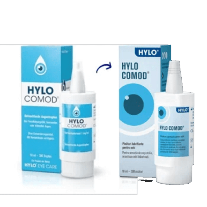 Picaturi lubrifiante pentru ochi Hylo-Comod, 10 ml, Ursapharm Picaturi lubrifiante pentru ochi Hylo-Comod, 10 ml, Ursapharm