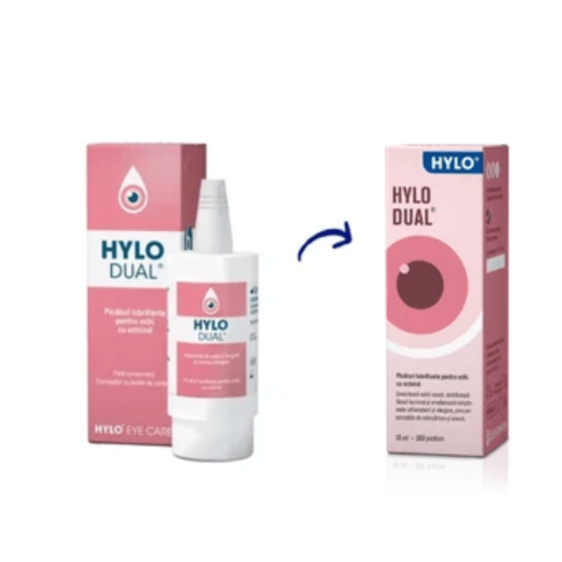 Picaturi pentru ochi Hylo Dual, 10 ml, Ursapharm Picaturi pentru ochi Hylo Dual, 10 ml, Ursapharm
