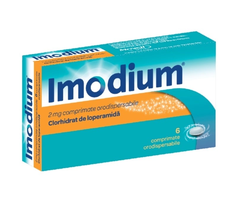 Imodium, 2 mg, 6 comprimate orodispersabile, Mcneil Imodium, 2 mg, 6 comprimate orodispersabile, Mcneil