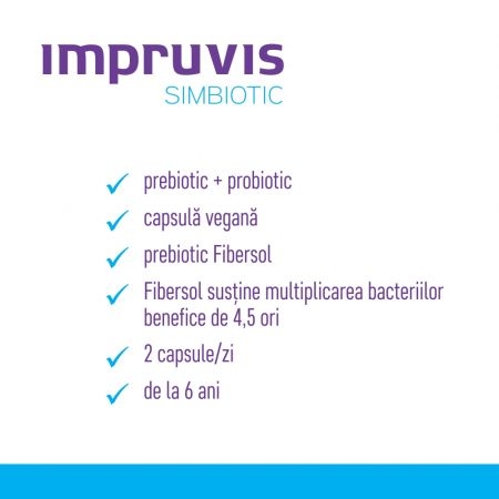 Impruvis Simbiotic, 10 capsule, Pharma Brands Impruvis Simbiotic, 10 capsule, Pharma Brands