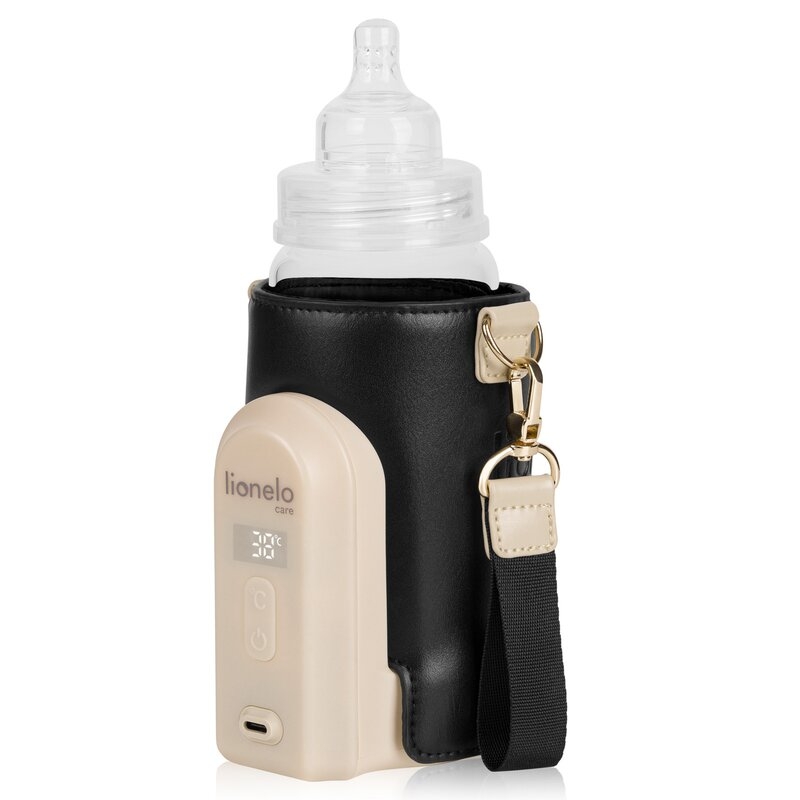 Incalzitor biberoane, Lionelo, ThermUp Go Evo, Portabil, Cu 5 niveluri de incalzire, Cu buton Safety Control, Mentinere caldura pana la 9h, Incarcare USB, Negru/Auriu Incalzitor biberoane, Lionelo, ThermUp Go Evo, Portabil, Cu 5 niveluri de incalzire, Cu buton Safety Control, Mentinere caldura pana la 9h, Incarcare USB, Negru/Auriu