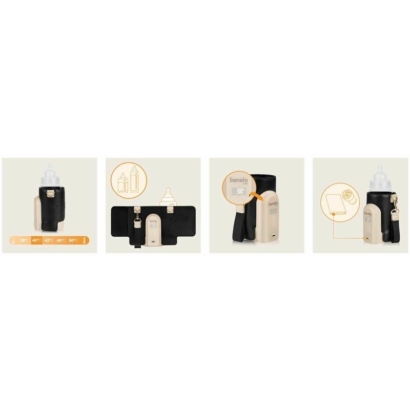 Incalzitor biberoane, Lionelo, ThermUp Go Evo, Portabil, Cu 5 niveluri de incalzire, Cu buton Safety Control, Mentinere caldura pana la 9h, Incarcare USB, Negru/Auriu Incalzitor biberoane, Lionelo, ThermUp Go Evo, Portabil, Cu 5 niveluri de incalzire, Cu buton Safety Control, Mentinere caldura pana la 9h, Incarcare USB, Negru/Auriu