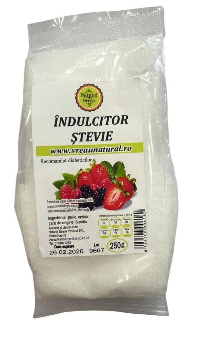 Indulcitor stevie, 250 g, Natural Seeds Indulcitor stevie, 250 g, Natural Seeds