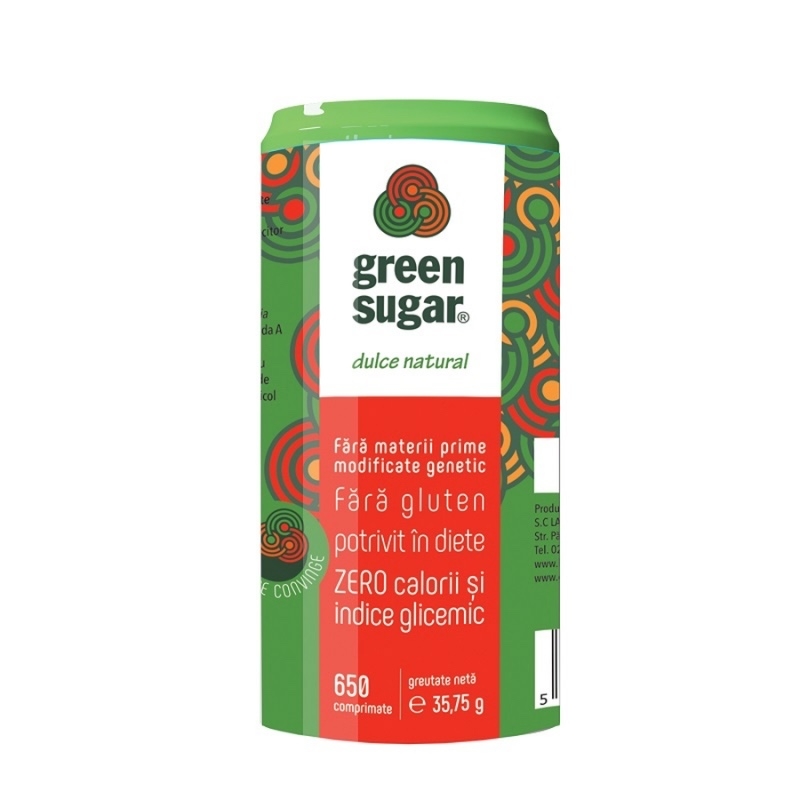 Green Sugar, 650 comprimate, Remedia Green Sugar, 650 comprimate, Remedia