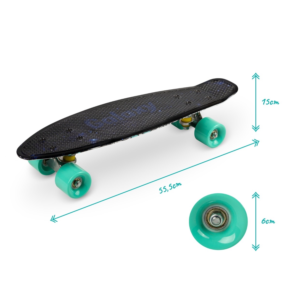 Skateboard copii, Qkids, Galaxy Industrial Skateboard copii, Qkids, Galaxy Industrial
