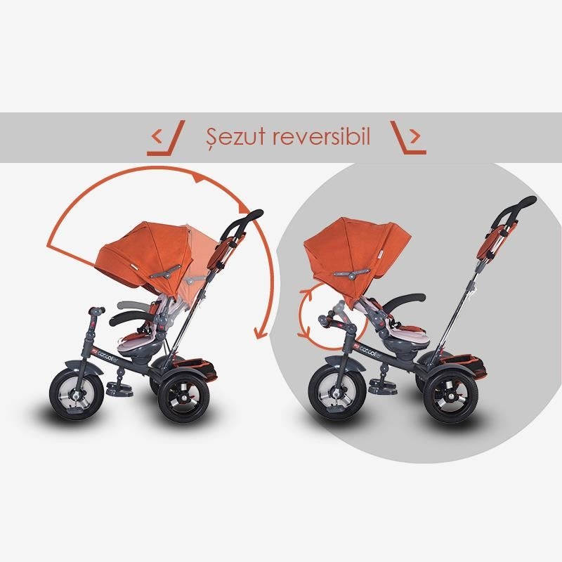 Tricicleta multifunctionala Coccolle Giro Plus Albastru Tricicleta multifunctionala Coccolle Giro Plus Albastru