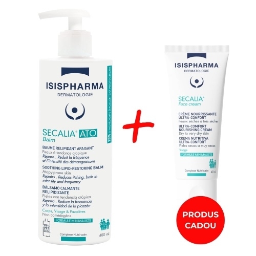 Pachet Balsam calmant Secalia, 400 ml + Crema de fata Secalia, 40 ml, Isispharma Pachet Balsam calmant Secalia, 400 ml + Crema de fata Secalia, 40 ml, Isispharma