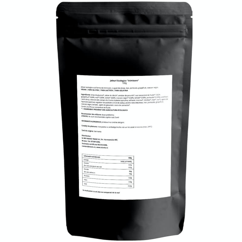 Jeleuri ecologice inimioare, 100 g, Niavis Jeleuri ecologice inimioare, 100 g, Niavis