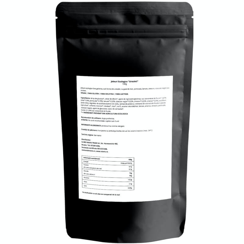 Jeleuri ecologice ursuleti, 100 g, Niavis Jeleuri ecologice ursuleti, 100 g, Niavis