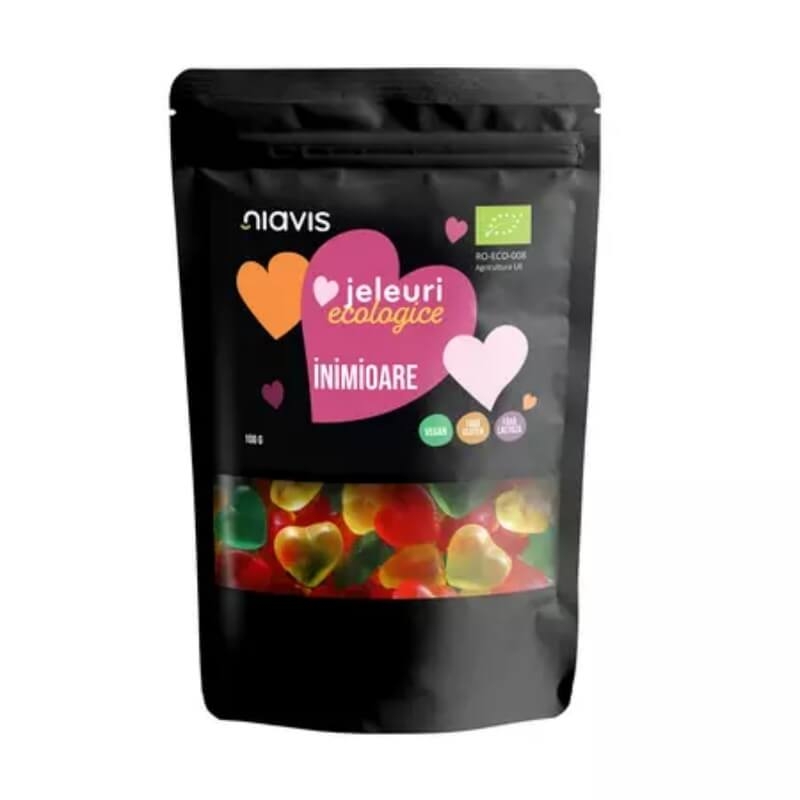 Jeleuri ecologice inimioare, 100 g, Niavis Jeleuri ecologice inimioare, 100 g, Niavis