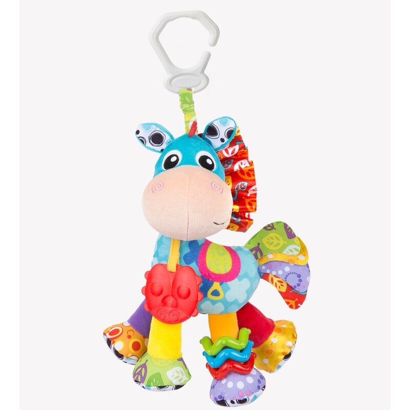 Jucarie mare pentru carucior, scoica auto si patut, Cu jucarie de dentitie, Cu sunete, Activity Friend Clip Clop, 39 cm, Playgro Jucarie mare pentru carucior, scoica auto si patut, Cu jucarie de dentitie, Cu sunete, Activity Friend Clip Clop, 39 cm, Playgro