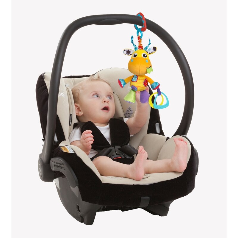 Jucarie pentru carucior, scoica auto si patut, Jerry Giraffe Munchimal, 32 cm, Playgro Jucarie pentru carucior, scoica auto si patut, Jerry Giraffe Munchimal, 32 cm, Playgro