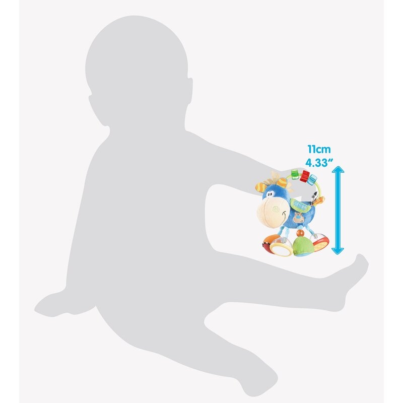 Jucarie zornaitoare si de dentitie, Playgro, Cu activitati, Cu jucarii de dentitie, Cu margele, Cu diferite texturi, Clip Clop Activity Rattle, 11 cm Jucarie zornaitoare si de dentitie, Playgro, Cu activitati, Cu jucarii de dentitie, Cu margele, Cu diferite texturi, Clip Clop Activity Rattle, 11 cm