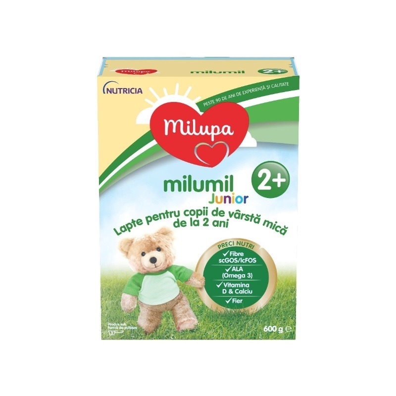 Milumil Junior 2+ Lapte praf pentru copii de la 2 ani, 600g, Milupa Milumil Junior 2+ Lapte praf pentru copii de la 2 ani, 600g, Milupa