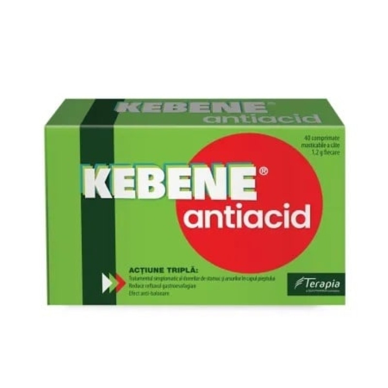 Kebene Antiacid, 40 comprimate, Terapia Kebene Antiacid, 40 comprimate, Terapia
