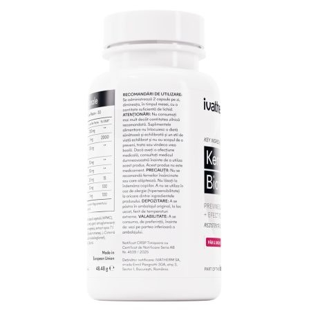 Keratine 1000 Biotine ivaHAIR, 60 capsule, Ivatherm Keratine 1000 Biotine ivaHAIR, 60 capsule, Ivatherm