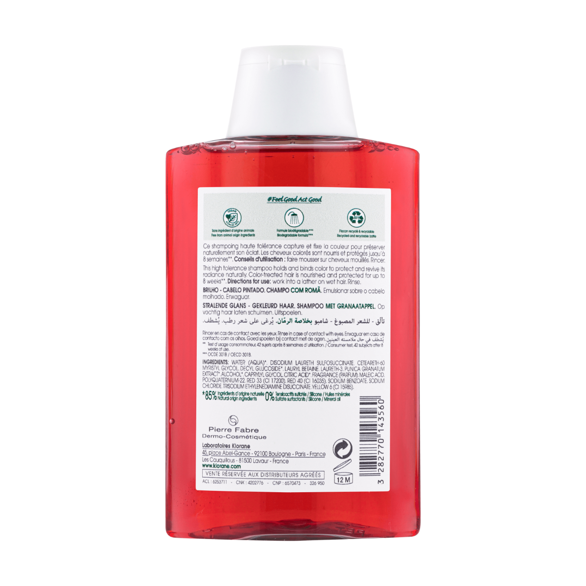 Klorane - Sampon cu rodie 200ml Klorane - Sampon cu rodie 200ml