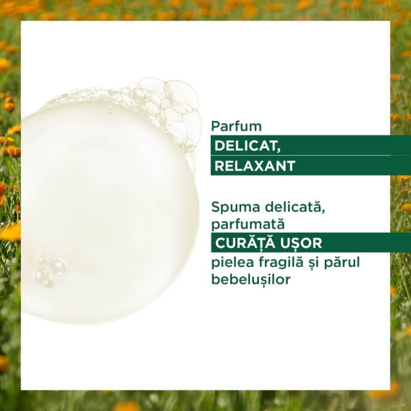 Gel spumant pentru par si corp, 500 ml, Klorane Bebe