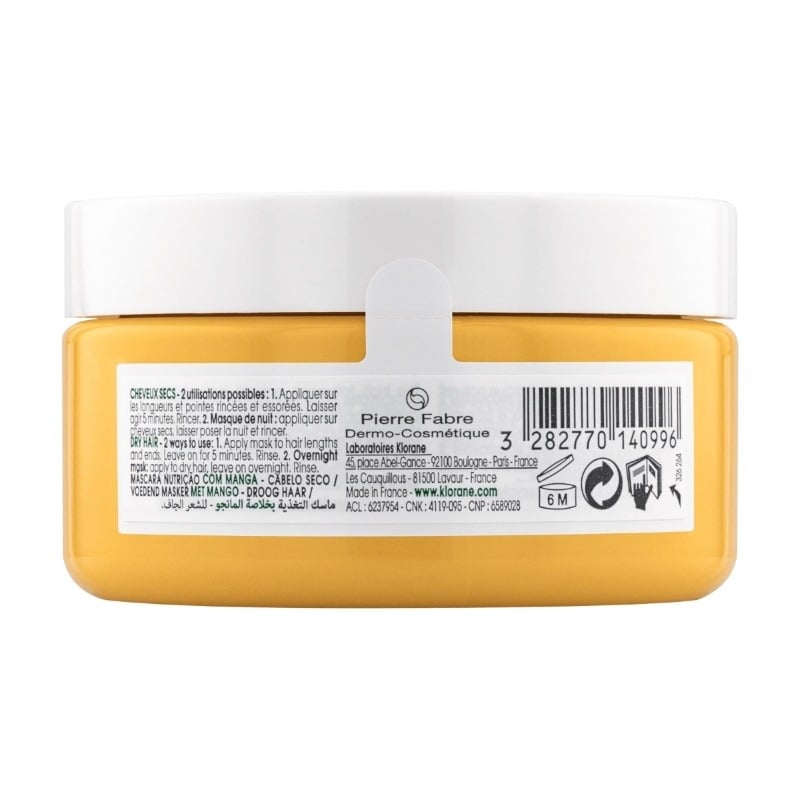 Masca par nutritiva cu extract de mango, 150ml, Klorane Masca par nutritiva cu extract de mango, 150ml, Klorane