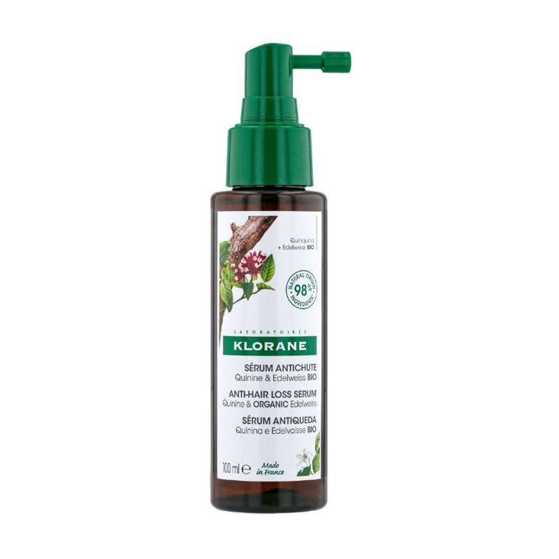 Serum chinina si floare de colt Bio, 100ml, Klorane Serum chinina si floare de colt Bio, 100ml, Klorane