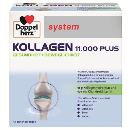 Kollagen 11.000 Plus System, 36 flacoane unidoza, Doppelherz Kollagen 11.000 Plus System, 36 flacoane unidoza, Doppelherz