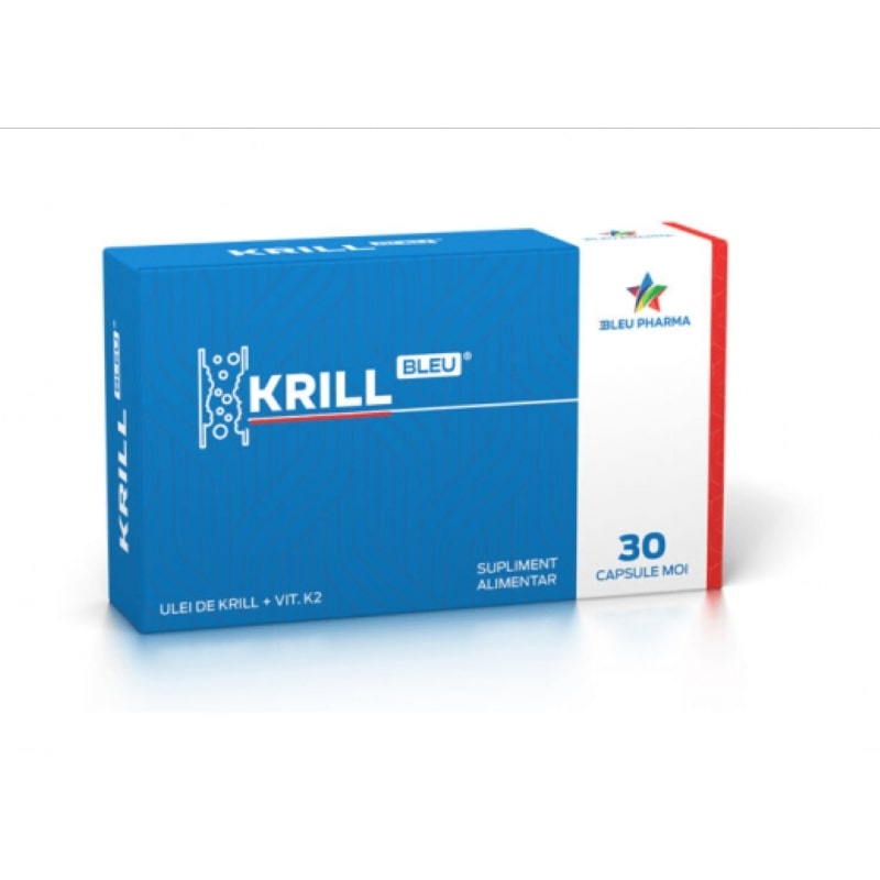 Krill Bleu, 30 capsule moi, Bleu Pharma Krill Bleu, 30 capsule moi, Bleu Pharma