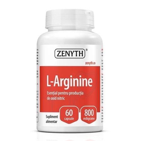 L-Arginine 800 mg, 60 capsule, Zenyth L-Arginine 800 mg, 60 capsule, Zenyth