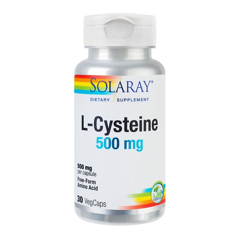 L-Cysteine 500mg Solaray, 30 capsule, Secom L-Cysteine 500mg Solaray, 30 capsule, Secom